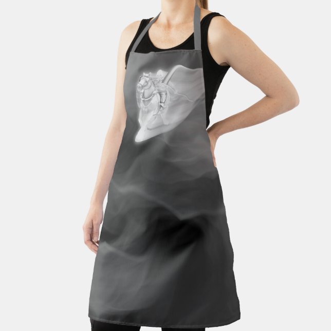 Grim Reaper Ghost Halloween Apron (Insitu)