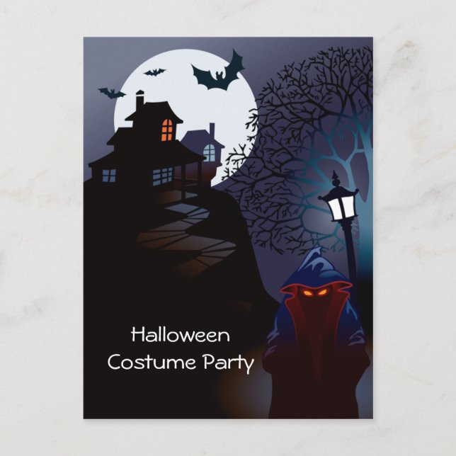 Grim Reaper Halloween Costume Party Invitation (Front)