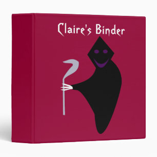 Grim Reaper Halloween Custom Binder