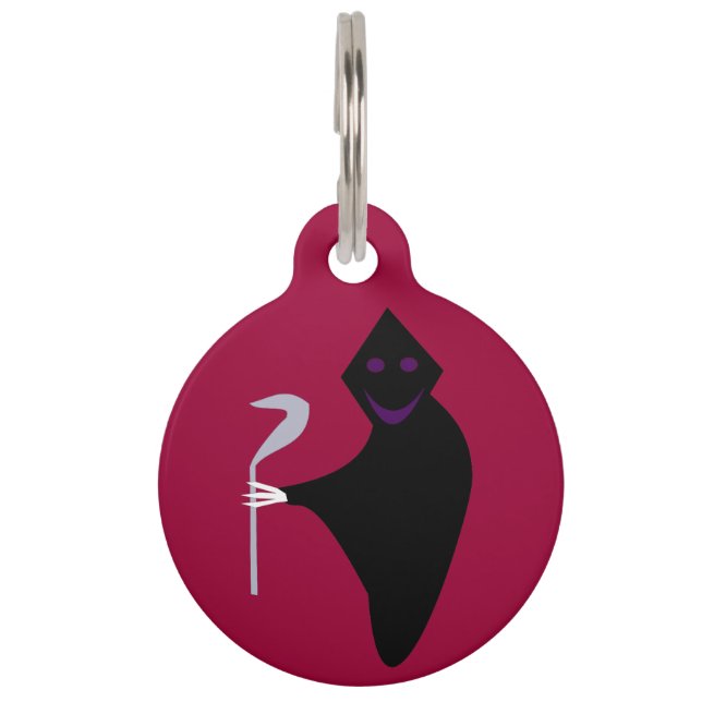 Grim Reaper Halloween  Custom Dog Tag (Front)