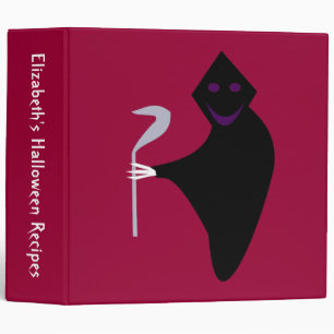 Grim Reaper Halloween Custom Recipe Binder