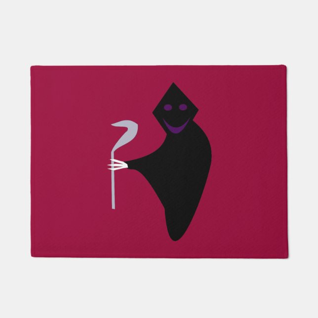 Grim Reaper Halloween Doormat (Front)