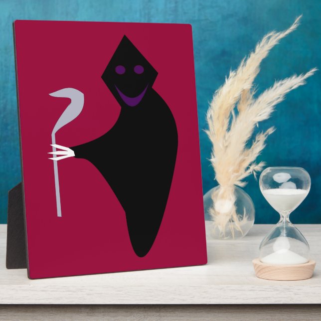 Grim Reaper Halloween Plaque (Side)