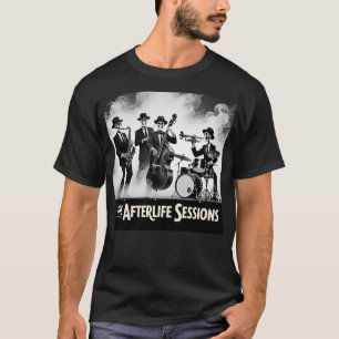 Grim Reaper Jazz Band Skeleton Musician Graphic T-Shirt