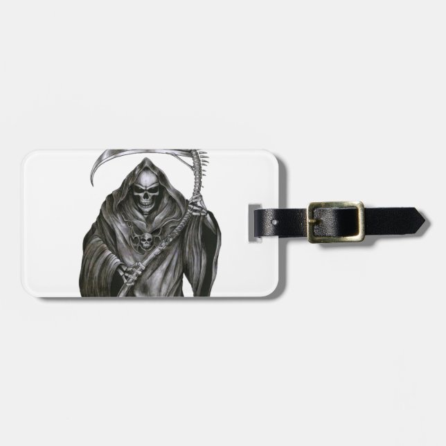 Grim Reaper Luggage Tag (Front Horizontal)
