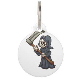 grim reaper pet tag