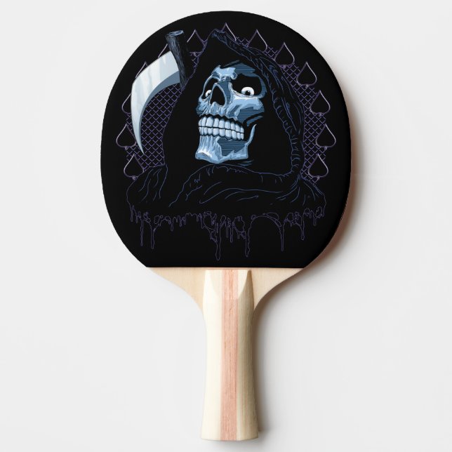 Grim Reaper Ping Pong Paddle (Front)