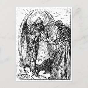 Grim Reaper postcard