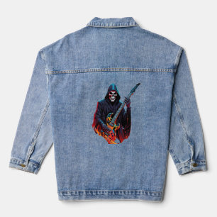 Grim Reaper Rockstar Women's Denim Jacket