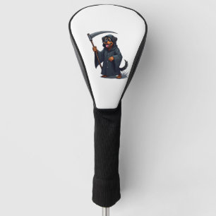 Grim Reaper Rottweiler Dog Golf Head Cover