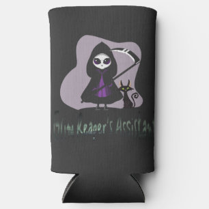 Grim Reaper’s Assistant cute grim reaper Seltzer Can Cooler