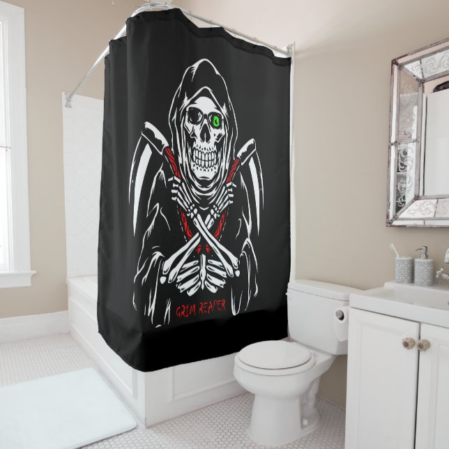 Grim Reaper Scythe Death Skeleton Bones Halloween  (In Situ)