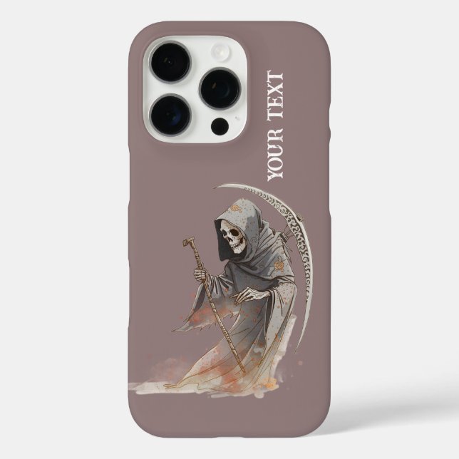Grim Reaper Scythe iPhone 16 Pro Case. Case-Mate iPhone Case (Back)