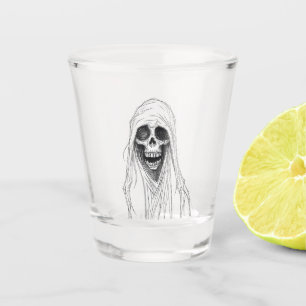Grim Reaper Skeleton Shot Glass