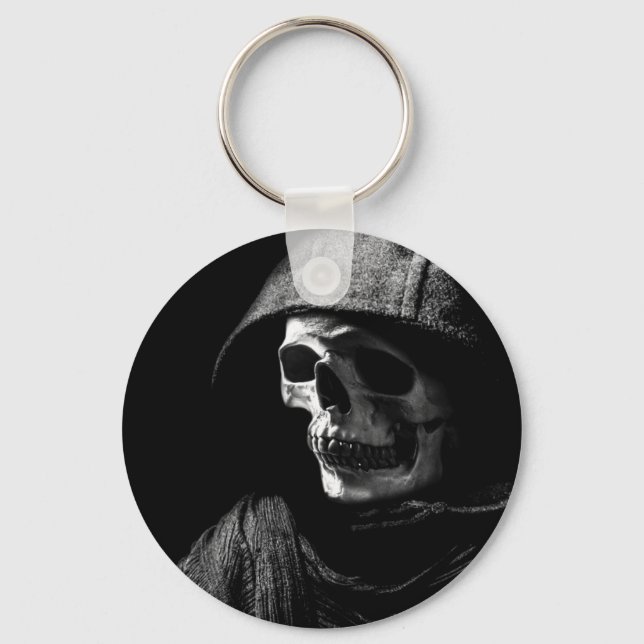Grim Reaper Skull Keychain (Front)