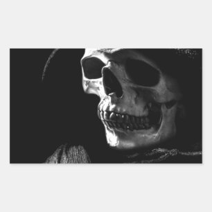Grim Reaper Skull Sticker