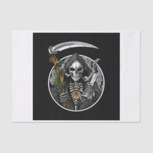 Grim Reaper Smoking Weed Tissue Paper