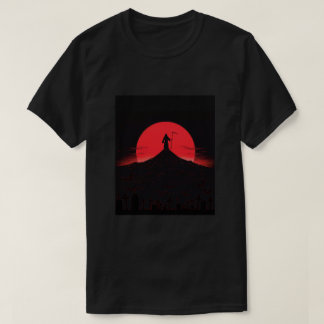 Grim Reaper Sunset Silhouette T-Shirt