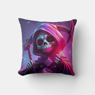 Grim Reaper Throw Pillow