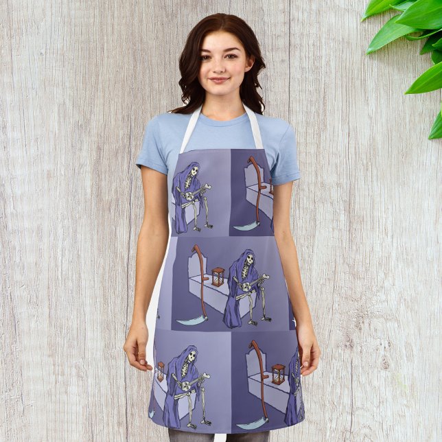 Grim Reaper Waiting with Hourglass Apron (Creator Uploaded)