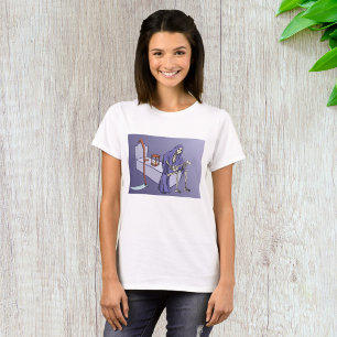Grim Reaper Waiting with Hourglass T-Shirt