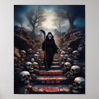 Grim Reaper Welcome To My Room Customizable 