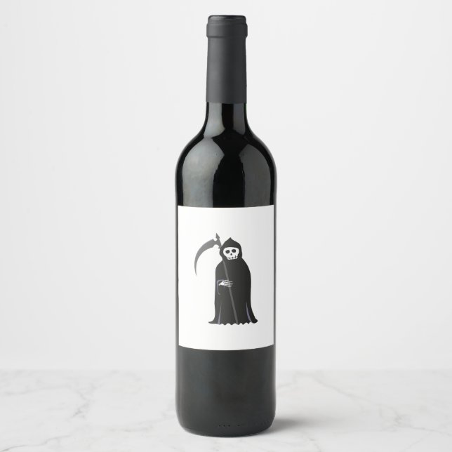 Grim Reaper Wine Label (Front)