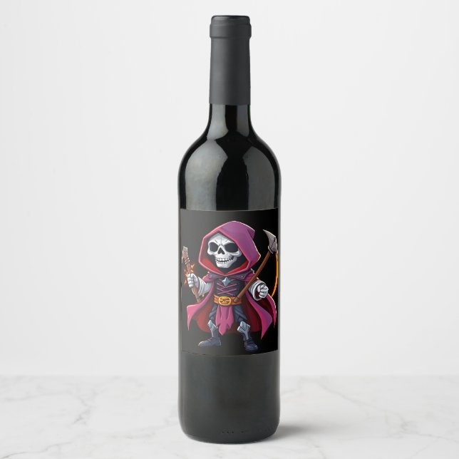 Grim Reaper Wine Label (Front)