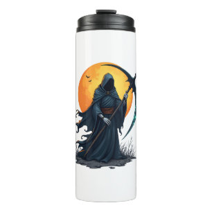 Grim Reaper with Scythe � Scary Halloween Shirt Thermal Tumbler