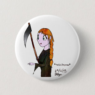 Grim Reaperess 2 Inch Round Button