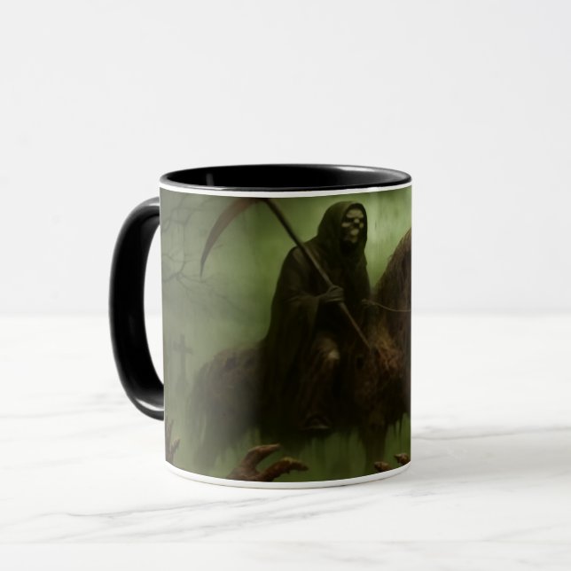 Grim Rider Coffee Mug (Front Left)