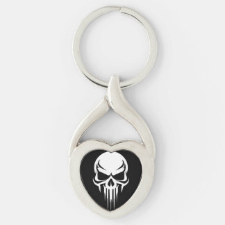 Grim Specter Dripping Skull Graphic Keychain