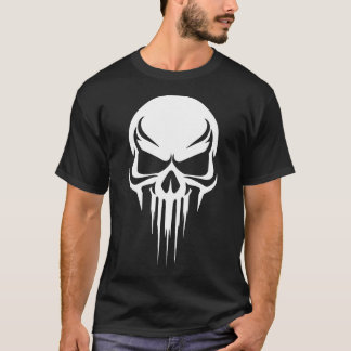 Grim Specter Dripping Skull Graphic T-Shirt