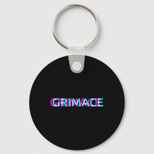 Grimace Edgy Aesthetic Grunge Emo Pastel Goth Hall Keychain