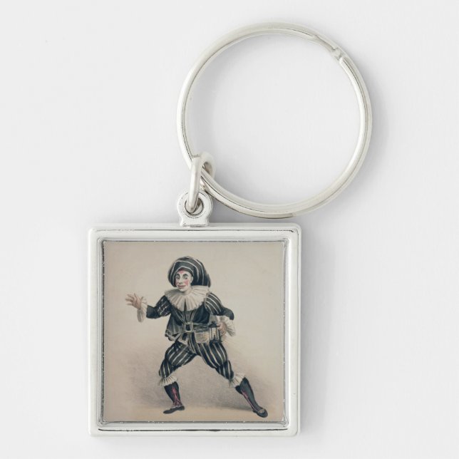 Grimaldi as Scaramouche, from the Commedia dell'Ar Keychain (Front)