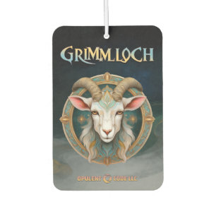 Grimmloch Goat Emblem Fantasy RPG Air Freshener