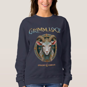 Grimmloch Goat Emblem Fantasy RPG Sweatshirt