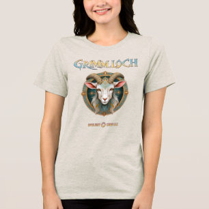 Grimmloch Goat Emblem Fantasy RPG Tri-Blend Shirt