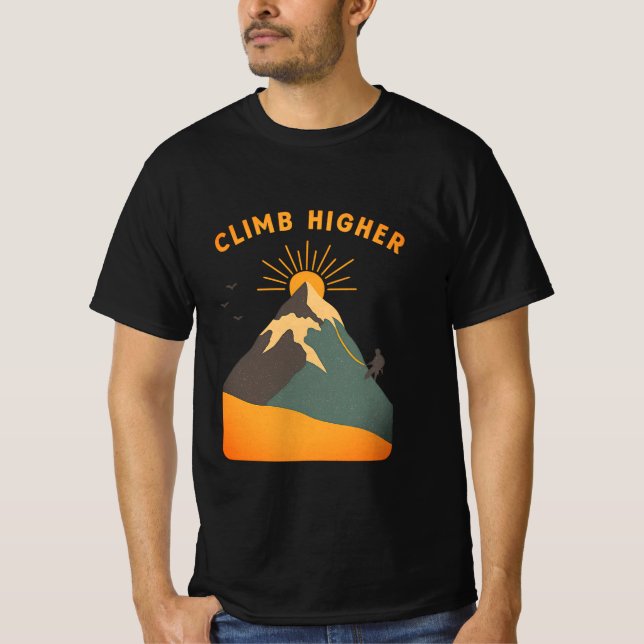 Grimper Haut Retro Mountain Tee (Devant)