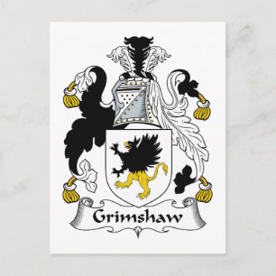 Grimshaw Family Crest Postcard