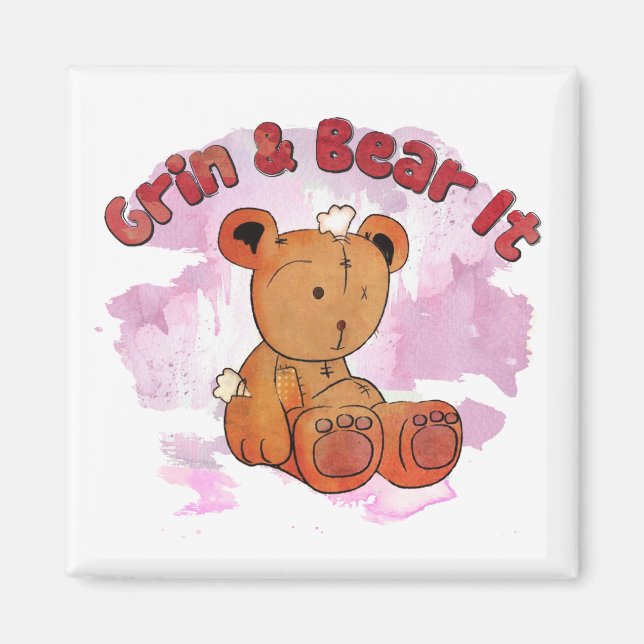 grin and bear it magnet (Front)