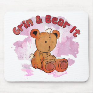 grin and bear it mousepad
