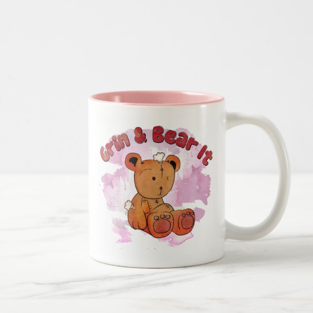 grin and bear it Two-Tone coffee mug (Right)