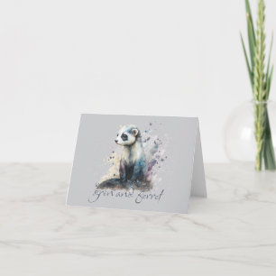 Grin and Ferret Pun Card