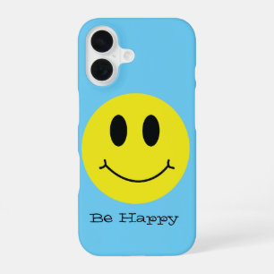 Grin Face Classic Be Happy iPhone 16 Case