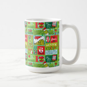 Grinch   12 Days of Grinchmas Pattern Coffee Mug