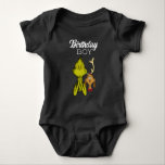 Grinch Chalkboard Birthday Boy Baby Bodysuit<br><div class="desc">Check out this fun Dr. Suess Grinch birthday shirt.</div>