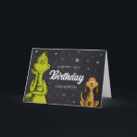 Grinch Chalkboard Birthday Card<br><div class="desc">Happy Birthday to You! Customize this Dr. Seuss Birthday card with your child's name.</div>