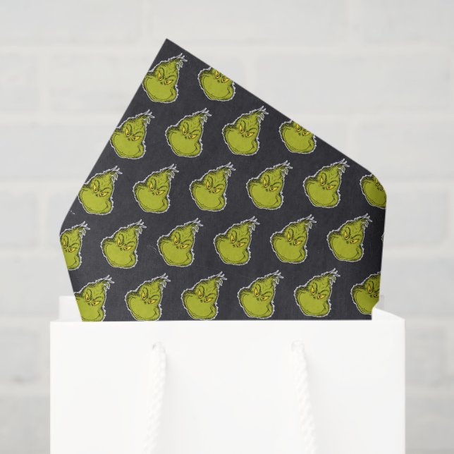 Grinch Chalkboard Birthday Tissue Paper (Gift Bag)