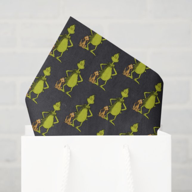 Grinch Chalkboard Birthday Tissue Paper (Gift Bag)